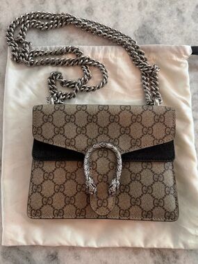 Gucci Dionysus Bag GG Coated Canvas Mini 100% authentic